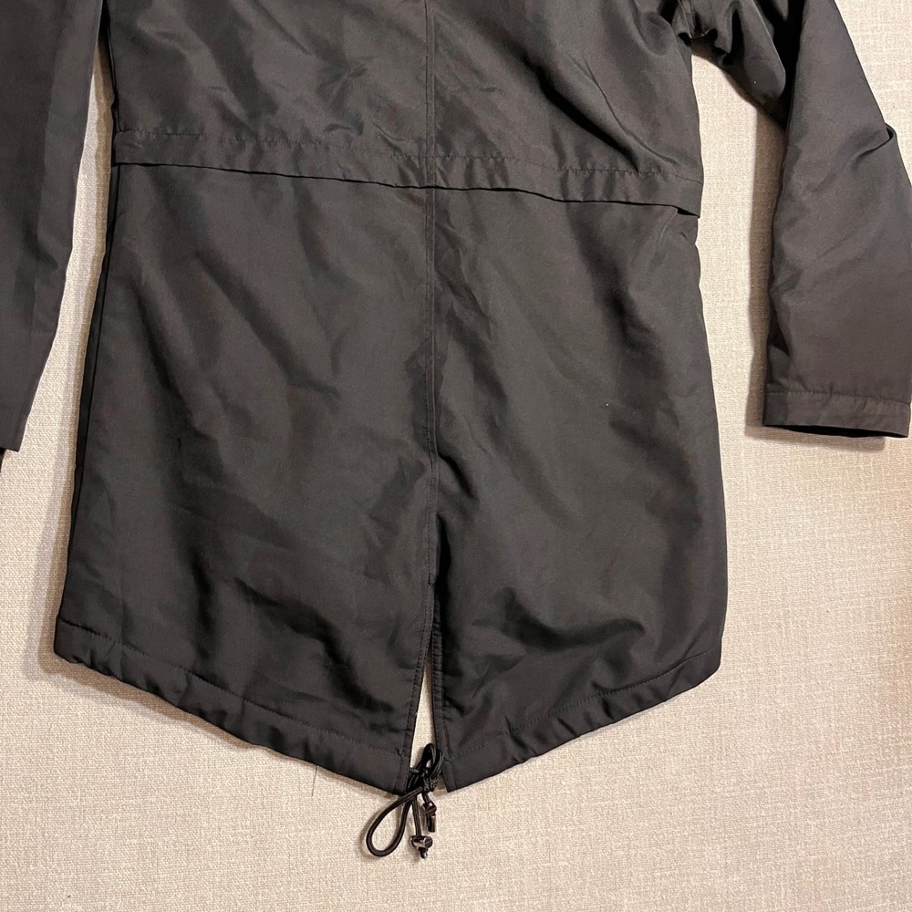 NUVANO Womens Black Faux Fur Hood Parka Winter Jacket Coat Size M - Picture 4 of 9